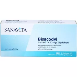 BISACODYL SANAVITA 10 mg čípek, 6 ks