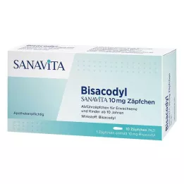 BISACODYL SANAVITA 10 mg čípek, 10 ks