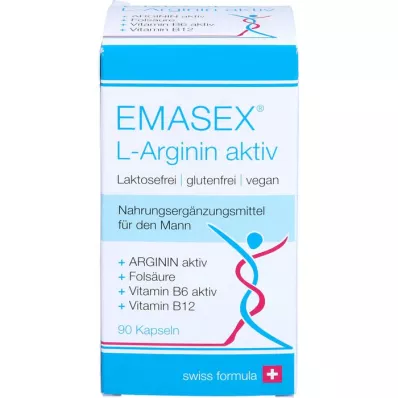 EMASEX L-Arginine Active Capsules, 90 kapslí