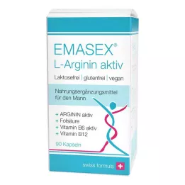 EMASEX L-Arginine Active Capsules, 90 kapslí