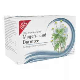 H&amp;S Žaludeční a střevní čajový sáček, 20X2,0 g