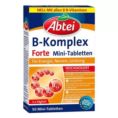 Abbey Vitamin B Complex forte tablety, 50 ks