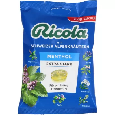 RICOLA o.Z.Beutel Mentol extra silné bonbony, 75 g