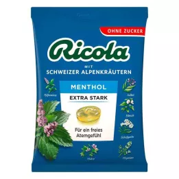 RICOLA o.Z.Beutel Mentol extra silné bonbony, 75 g