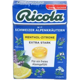 RICOLA o.Z.Box Mentol Lemon Extra Strong Candies, 50 g