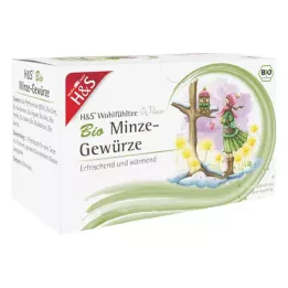 H&amp;Filtrační sáček S Winter Tea Organic Mint Spices, 20X2,0 g