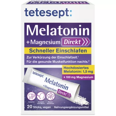 TETESEPT Melatonin+Magnesium Direct Sticks, 20 ks