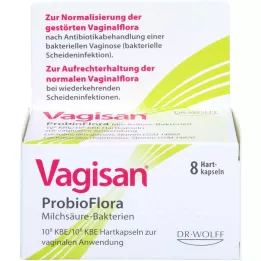 VAGISAN ProbioFlora Bakterie mléčného kvašení Vaginální kapsle, 8 ks