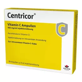 CENTRICOR Vitamin C Ampule 100 mg/ml Inj. roztok, 5X5 ml