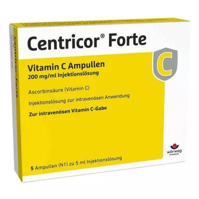 Centricor® Forte Vitamin C ampule 200 mg/ml injekční roztok, 5X5 ml