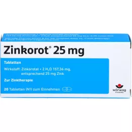 ZINKOROT 25 mg tablety, 20 ks