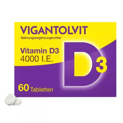 Vigantolvit 4 000 IU tablety vitaminu D3, 60 ks