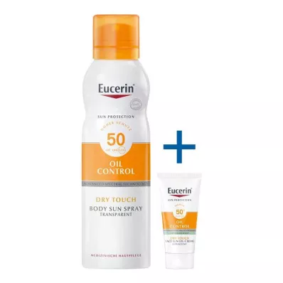 Eucerin Ochranný tělový olej na opalování tělový transparentní aerosol LSF 50, 200 ml