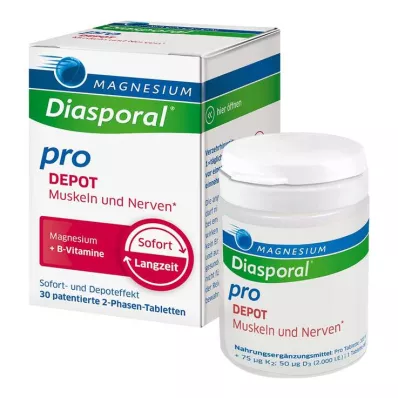 Magnesium Diasporal pro + B-Vit.DEPOT Pižmo.+ Nervová karta, 30 ks