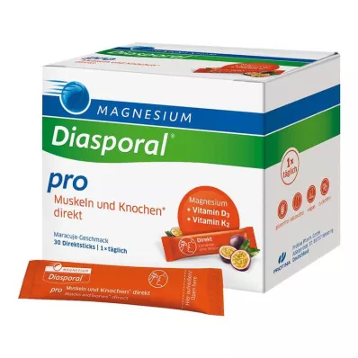 Magnesium Diasporal pro D3 + K2 svaly + kosti přímé granule, 30 ks