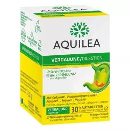 AQUILEA Žvýkací tablety na trávení, 30 ks