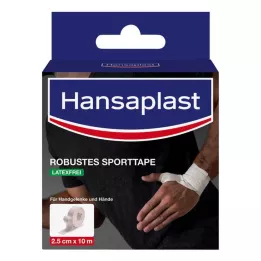 HANSAPLAST Robustní sportovní páska 2,5 cm x 10 m bílá, 1 ks