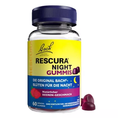 Bach Flowers Original Rescura Night Gummies Berry, 60 ks