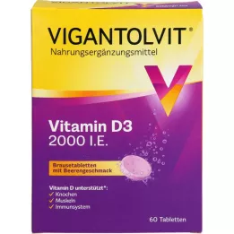 VIGANTOLVIT 2000 I.U. vitamin D3 šumivé tablety, 60 ks