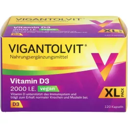 VIGANTOLVIT 2000 I.U. Vitamin D3 veganské měkké kapsle, 120 ks