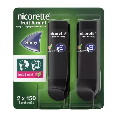 Nicorette Fruit &amp; Mint Spray 1 mg / sprej Nfc, 2 ks