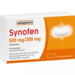 SYNOFEN 500 mg/200 mg potahované tablety, 20 ks