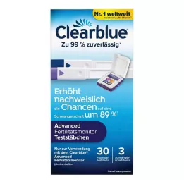 CLEARBLUE Testovací tyčinky pro sledování plodnosti 30+3, 33 ks