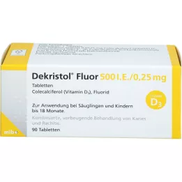 DEKRISTOL Fluor 500 I.U./0,25 mg tablety, 90 ks