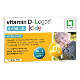 VITAMIN D-LOGES 5 600 I.E. Dětské žvýkací tablety, 15 ks