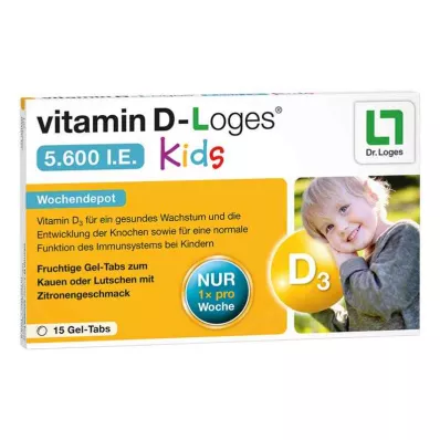 vitamin D-Loges 5 600 mezinárodních jednotek dětský týdenní sklad (15 kusů)