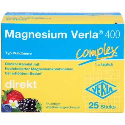 MAGNESIUM VERLA 400 Wild Berry Direct Granule, 25 ks