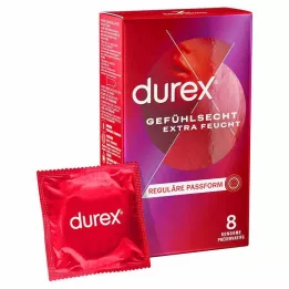 DUREX Extra vlhké kondomy Sensitive, 8 ks