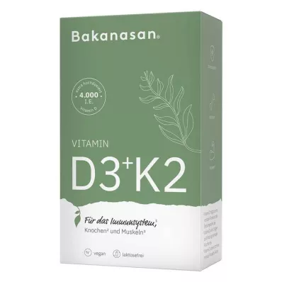 Bakanasan Vitamin D3 + K2 kapsle, 60 ks