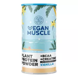 VEGAN MUSCLE Protein Vanilla Protein+Kreatin v prášku, 600 g