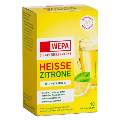 WEPA horký citron+vitamin C v prášku, 10X10 g