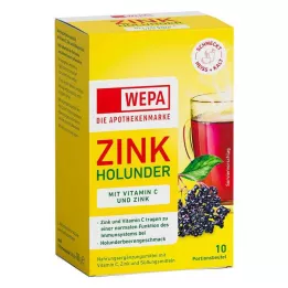 WEPA Zinek Bez+Vit.C+Zinek v prášku bez cukru, 10X10 g