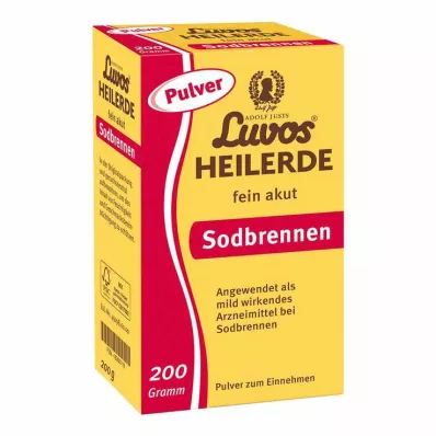 Luvos léčivý jíl jemný prášek na akutní pálení žáhy, 200 g