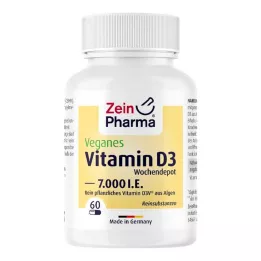 VEGANE Vitamin D3 7000 I.U. Týdenní depotní kapsle, 60 ks