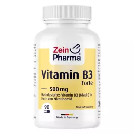VITAMIN B3 FORTE Niacin 500 mg kapsle, 90 ks