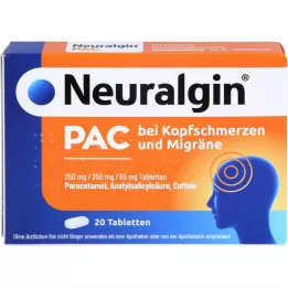 NEURALGIN PAC na bolesti hlavy a migrénu Tabl., 20 ks