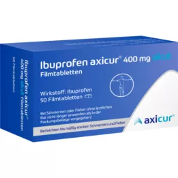 IBUPROFEN axicur 400 mg akutní potahované tablety, 50 ks