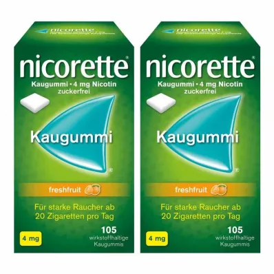 NICORETTE Žvýkačky 4 mg freshfruit, 210 ks