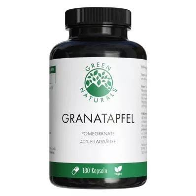 GREEN NATURALS Granátové jablko + 40 % kyseliny ellagové, 180 ks