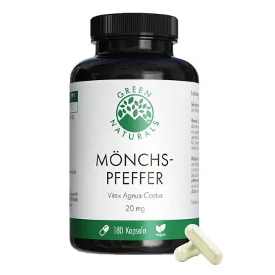 Green Naturals Monks pepper 20 mg vysokodávkové kapsle, 180 kusů