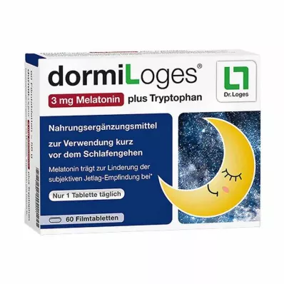 DORMILOGES 3 mg melatonin plus tryptofan filmové tablety, 60 ks