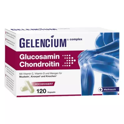 Gelencium Glucosamine Chondroitin vysoká dávka s vitamínem C v kapslích, 120 kusů