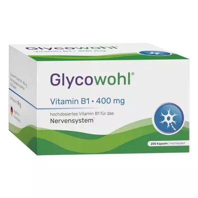 Glycowohl Vitamin B1 Thiamin 400 mg vysokodávkové kapsle, 200 kusů